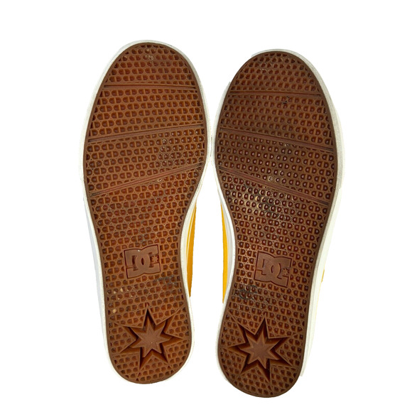 DC Mens Size 9 Trase Tx Skateboard Shoes 300126 Low Top Lace Up Yellow - Picture 11 of 11